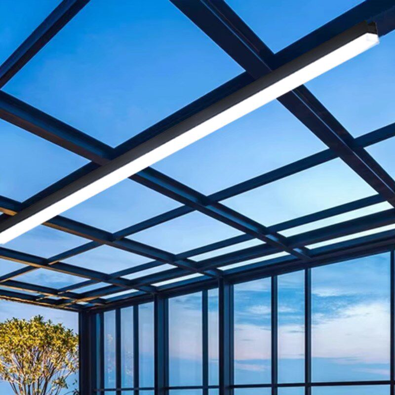 阳光房专用长条灯智能遥控阳台灯防雨防虫耐高温玻璃吸顶灯雨棚灯