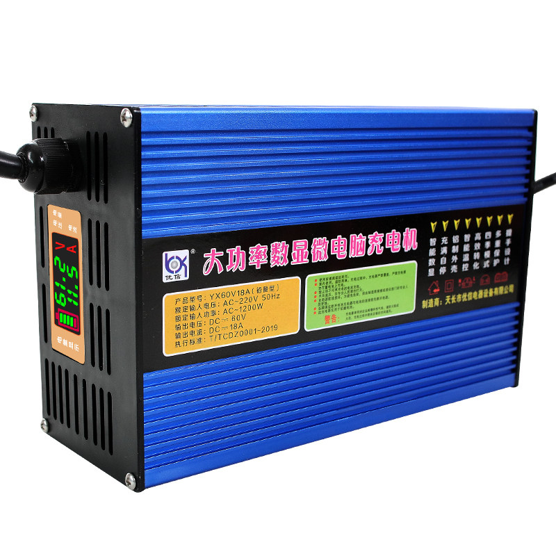电动叉车充电器液压堆高车推高12V24V20A30A观光代步车电瓶充电机