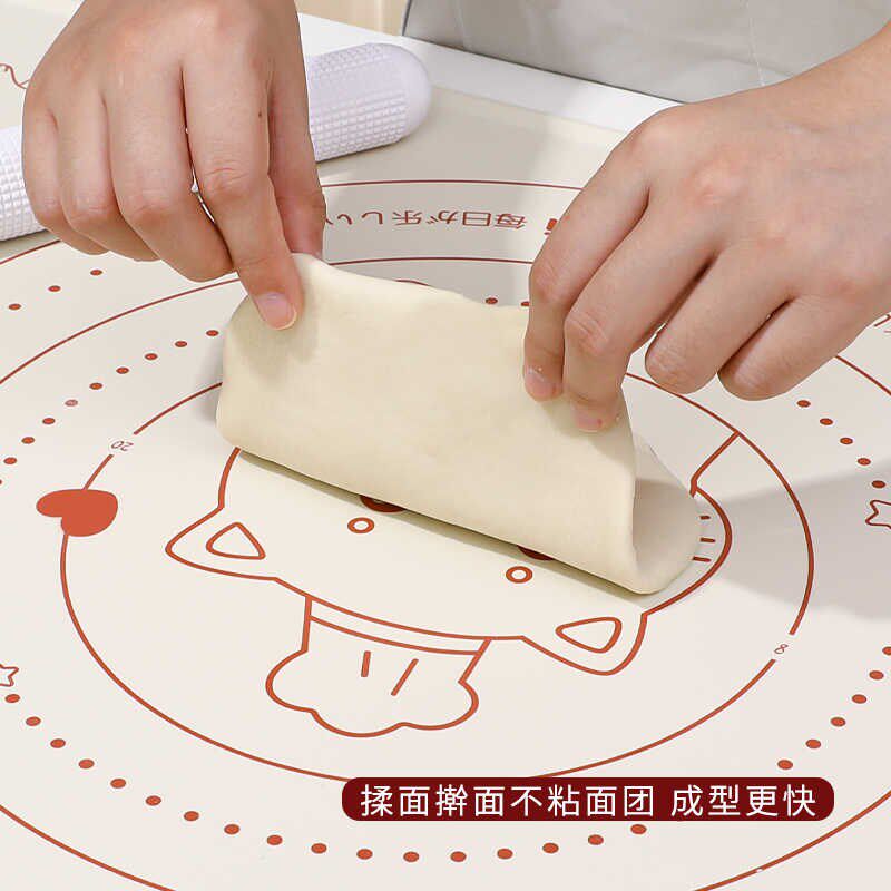 食品级硅胶垫揉面垫子加厚家用案板擀面板烘焙和面垫塑料包饺子