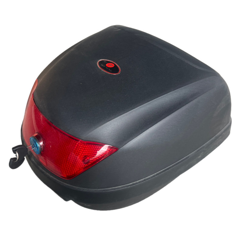 摔不烂豪华摩托车尾箱后备箱电动车踏板车工具箱通用车型踏板防抖