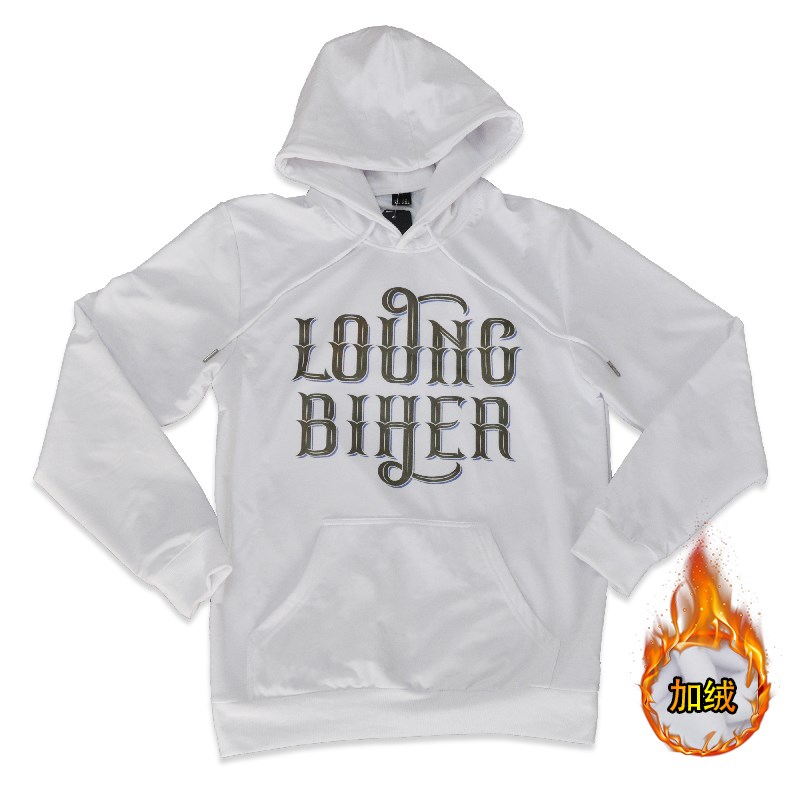 LOONG BIKER 摩托车骑行服机车卫衣男夹克带帽弹力连帽衫加绒长袖