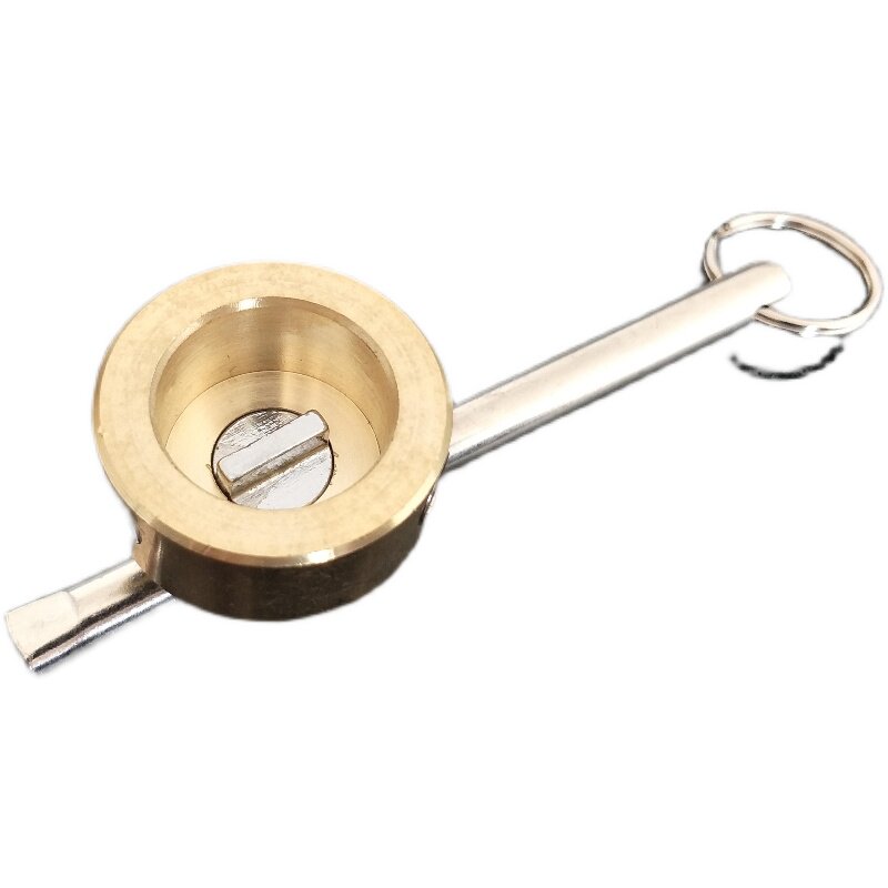 供热家用供暖气阀门钥匙一字磁性锁闭阀开关自来水管表前扳手磁力