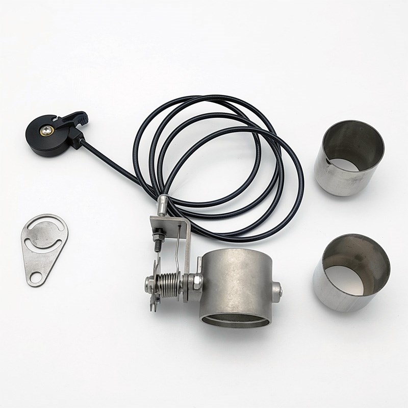 摩托车排气管改装可调拉线机械阀门通用控制器盒静音降噪消声音器