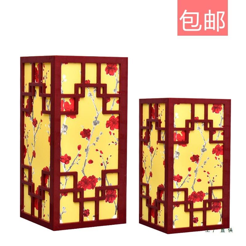 新款中式路引婚庆装饰道具方形灯光方柱路引迎宾舞台婚礼布置摆件