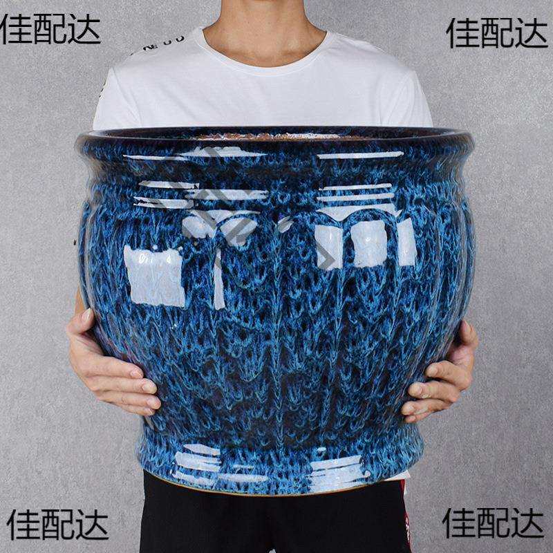 发财树花盆陶瓷创意大号特大号种树个性客厅落地大口径花缸高