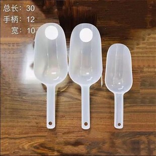 大号铲干果铲塑料多功能铲透明米铲超市厨房多用铲家用磨砂面