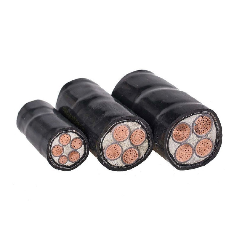 铜芯YJV3 4 5芯50YJY70 95 120 150铠装185+2平方架空240+1电缆线