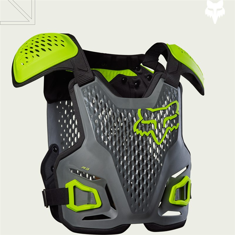 新款美国FOX护甲R3护肩越野摩托车山地车MX骑行儿童青少年户外