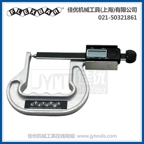 FLEXBAR 15785电子数显深喉千分尺 0-60mm