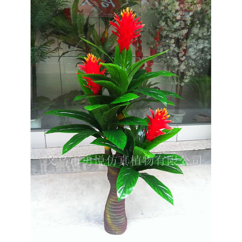 厂家直供 仿真小罗汉帝王火龙果金莲花植物盆栽室内客厅喜庆用品