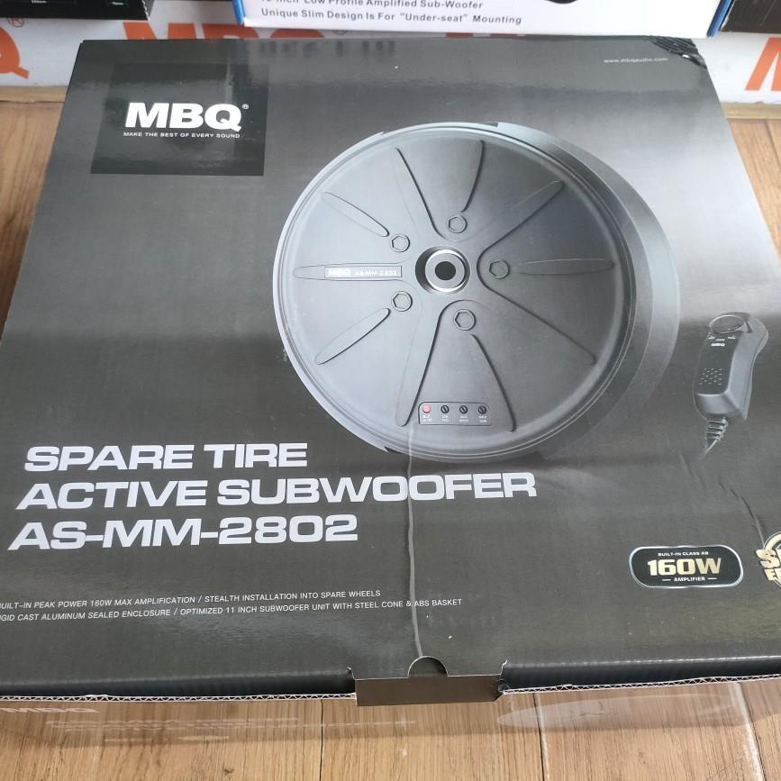 MBQ新款车载有源备胎炮自带功放低音炮汽车音响