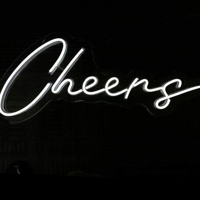 cheers个性创意led氛围灯霓虹灯酒吧派对 装饰灯 零售 柔性灯