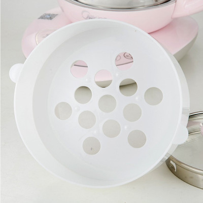 养生壶蒸笼带盖子食品级PP材质加厚蒸屉隔水蒸格架养生壶配件通用