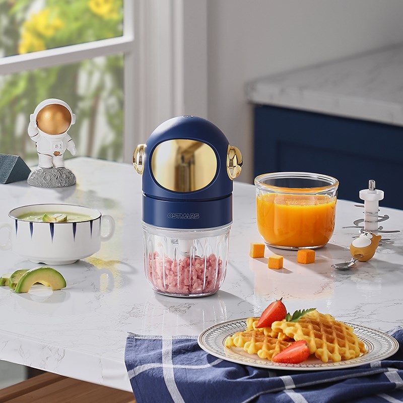 德国OSTMARS电动小型宝宝辅食机多功能蒜泥神器搅拌碎肉料理机