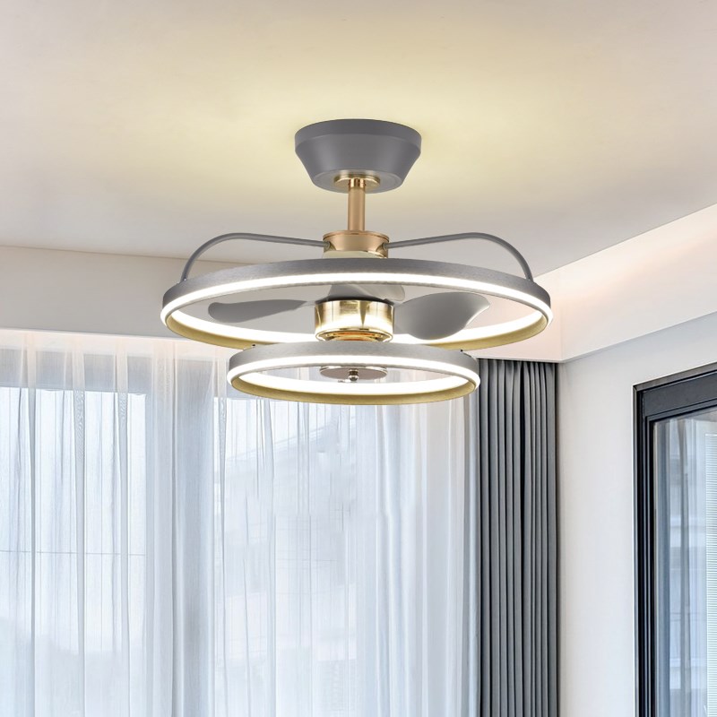 风扇灯吊扇灯客厅餐厅现代轻奢家用吊灯带电风扇一体饭厅风扇吊灯