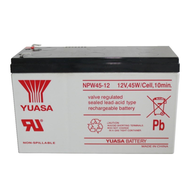 YUASA汤浅蓄电池NP7-12 12V7AH/NPW36-12 45-12三菱电梯12V17.2AH