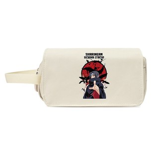 动漫鸣人佐助火影忍者笔袋初中小学生文具盒大容量帆布铅笔盒男女