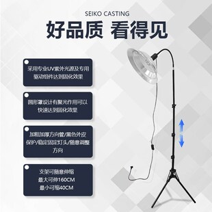 白转黑紫外线照射灯烤照头发理疗蓝光固化灯圆形双头理发店养发馆