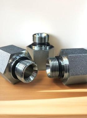 永华5BM接头英制外牙ED垫密封转公制内螺纹异径补芯转螺纹接头