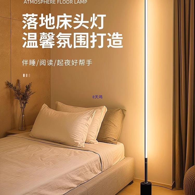 装饰落地灯卧室床头睡眠阅读氛围感房间台灯客厅沙发旁站立式