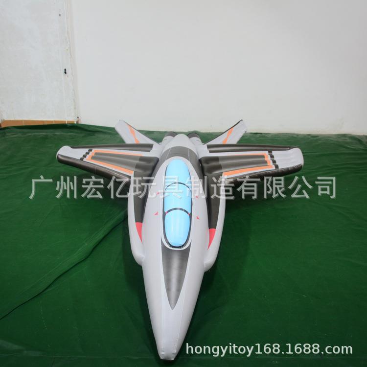 厂家直销充气玩具PVC充气飞机广告充气飞机模型 灰色战斗机模型