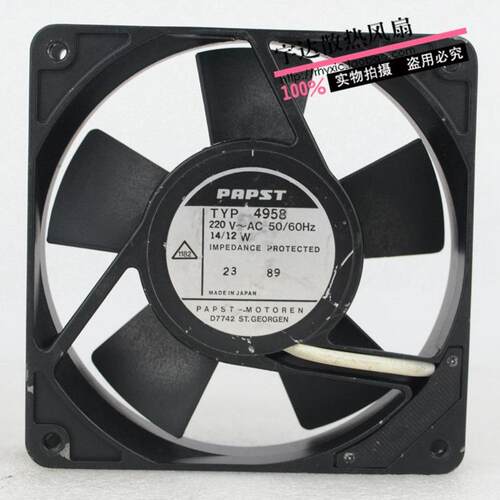 原装德国PAPST 散热风扇TYP4958 220V 50/60HZ 14/12W 质量保证