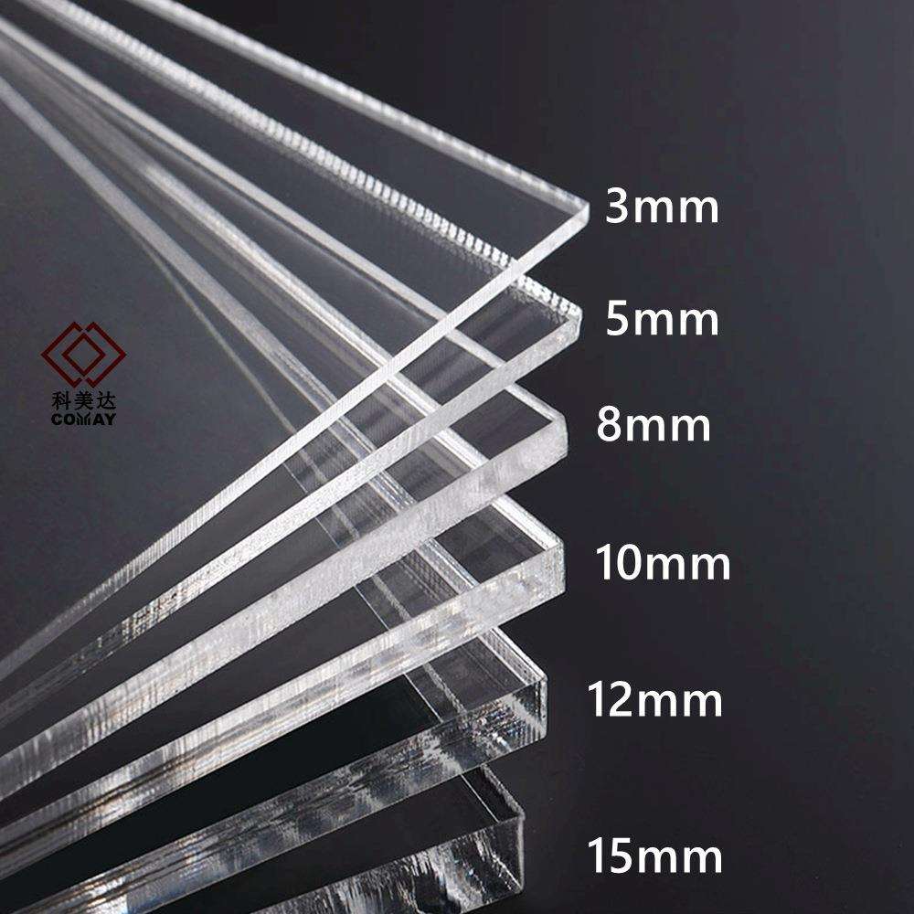 2毫米薄板现货2mm透明亚克力板山东2mm*1250mm*2450mm透明亚克力