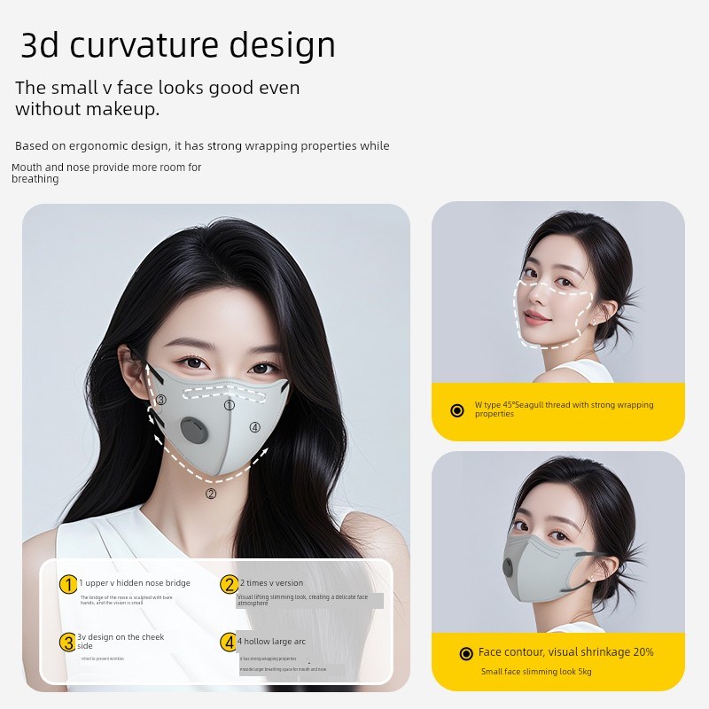 Kp95去除甲醛异味二手烟专用口罩办公用活性炭防油烟独立包装