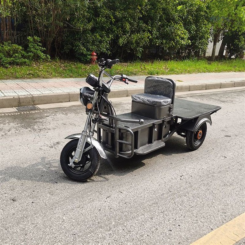 72V载重王电动三轮车载货快递电瓶车拉货大力神电动摩托车长跑王