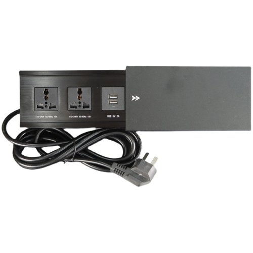 桌面嵌入式插座多功能隐藏式台面滑盖式排插岛台无线充电餐桌家用