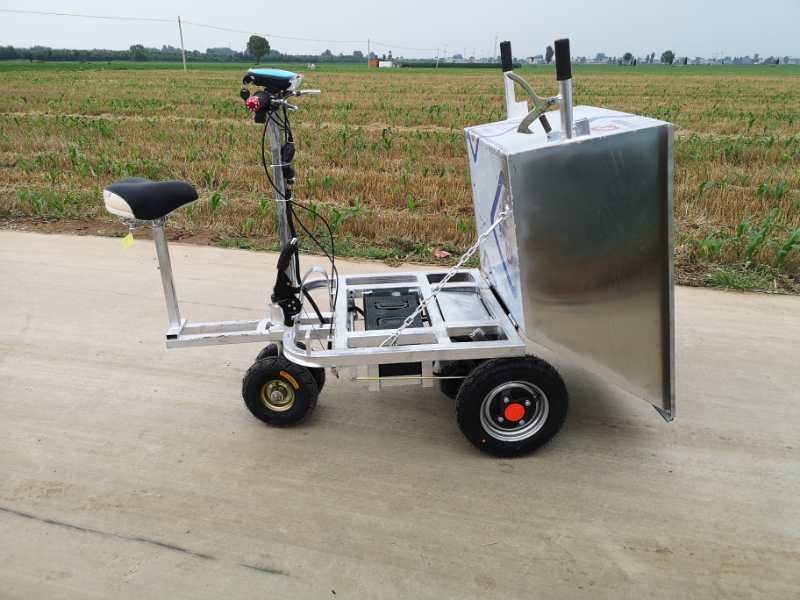 工地电动手推车倒骑驴三轮车农用养殖不锈钢清粪车工地拉沙进电梯