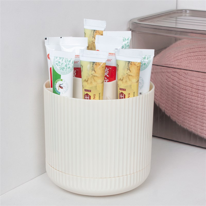 旋转药膏收纳架分格管状药整理神器桌面放条状药品软膏药物置物架