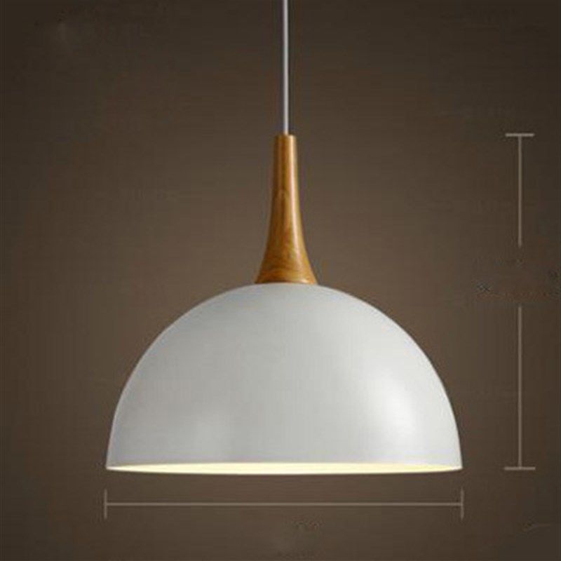 北欧餐厅吊灯创意个性简约现代餐桌灯坚果连锁店商场超市半圆吊灯