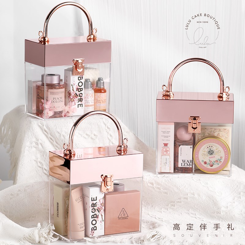 结婚伴手礼女伴娘高档小众高级感节日礼品实用亚克力礼盒生日礼物