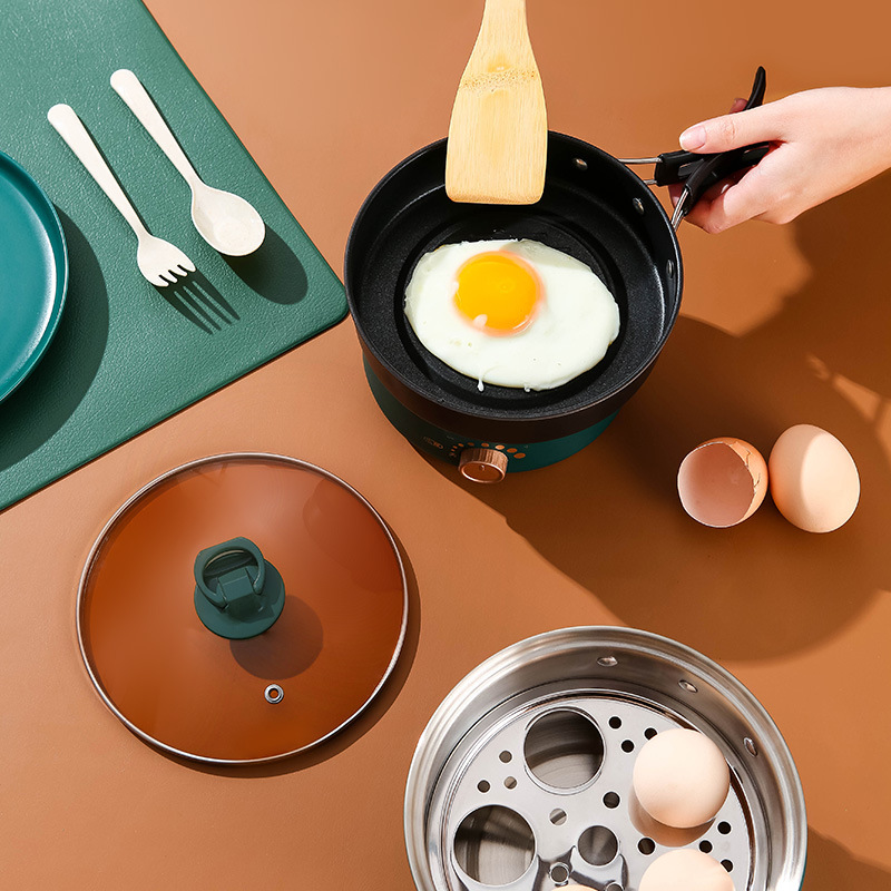 便携式折叠电煮锅110V小家电分体电热锅台湾美国煎煮蒸锅出口专用