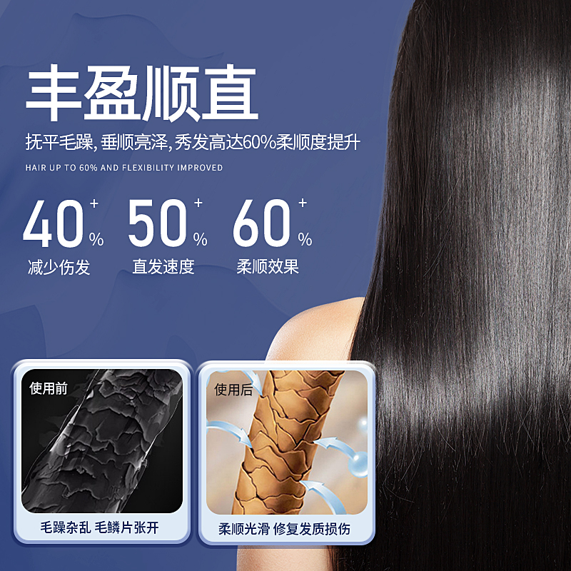 夹板直发棒卷发器两用理发店专用拉直板夹不伤发负离子熨板女家用