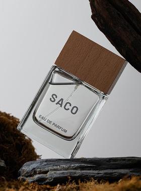 SACO新款空谷之雨清新木质中性香水持久留香清新淡雅男人魅力香水