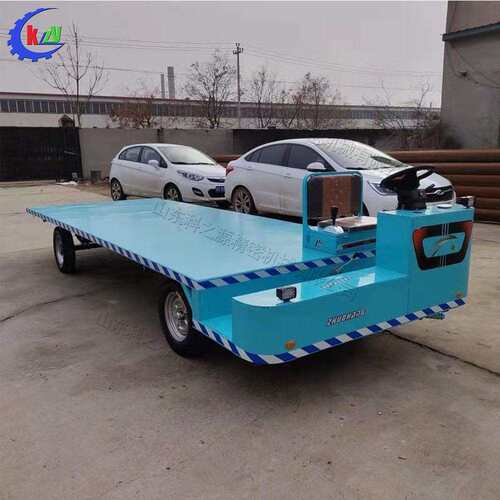 方向盘电动搬运车 工业厂区运输用平板输送车 20吨可驾驶地平车