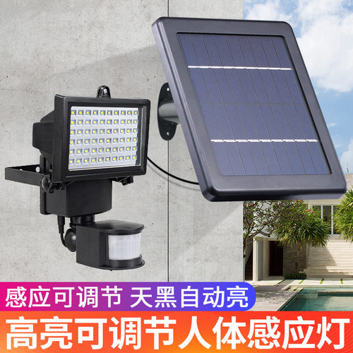 人体感应太阳能户外庭院壁灯