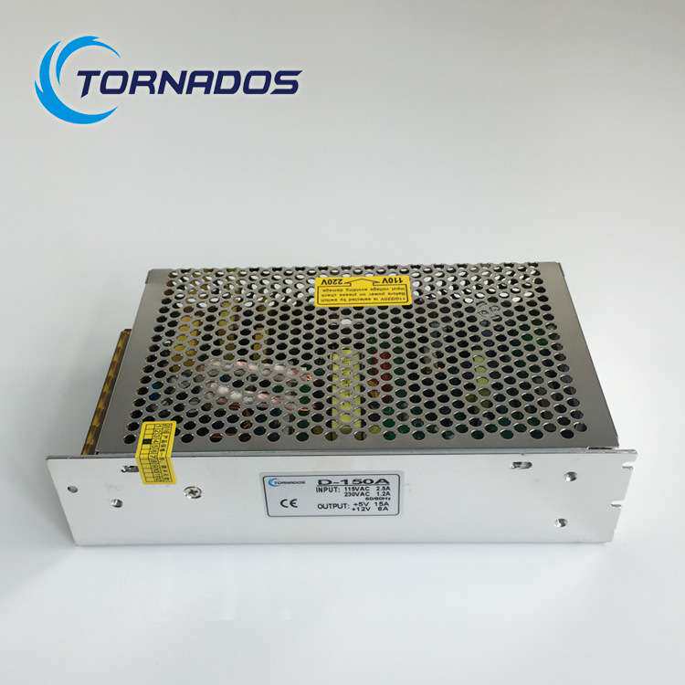 150W5V12V双路输出开关电源5V15A+12V6A双组直流工业电源D-150A