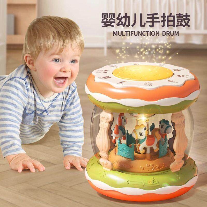 手拍鼓婴儿0一1岁玩具宝宝音乐拍拍鼓早教益智儿童玩具8月多功能