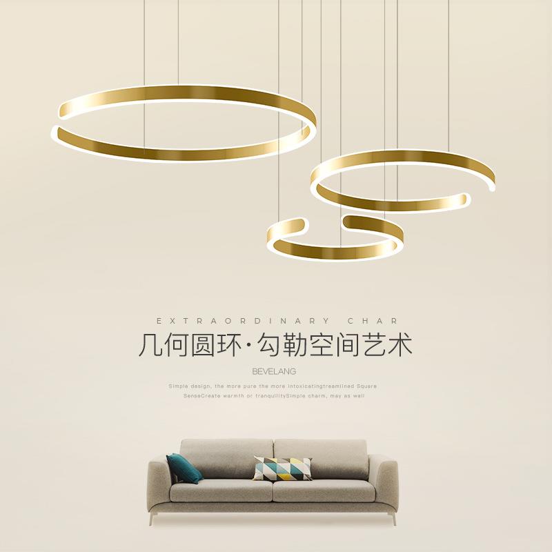 餐厅吊灯北欧房间led灯具现代简约客厅灯创意个性前台吧台茶室灯