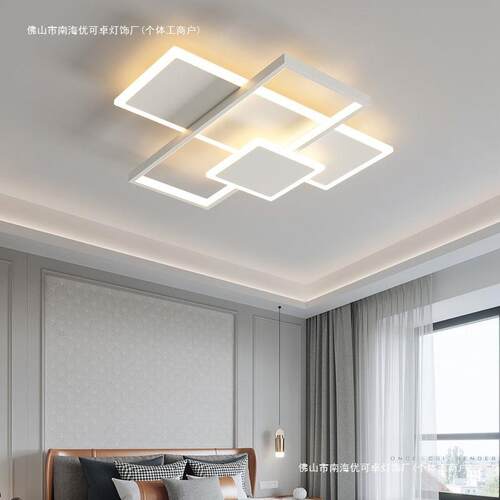 极简客厅led吸顶灯大气简约现代几何客厅灯大厅主灯