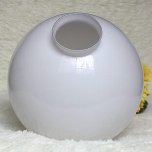 大门卡口形玻璃户外防水庭庭院门圆球白灯罩奶罩景观灯围墙灯柱头