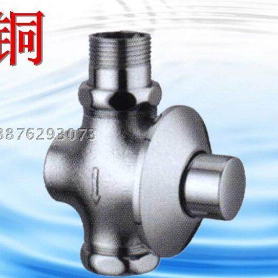 经济款铜 入墙式暗装 手压 手按式大便 蹲厕冲水器蹲便池冲洗阀