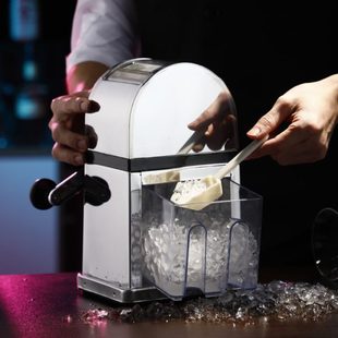 手摇碎冰机手动刨冰机 商用酒吧刨冰机 鸡尾酒冰块颗粒机沙冰器