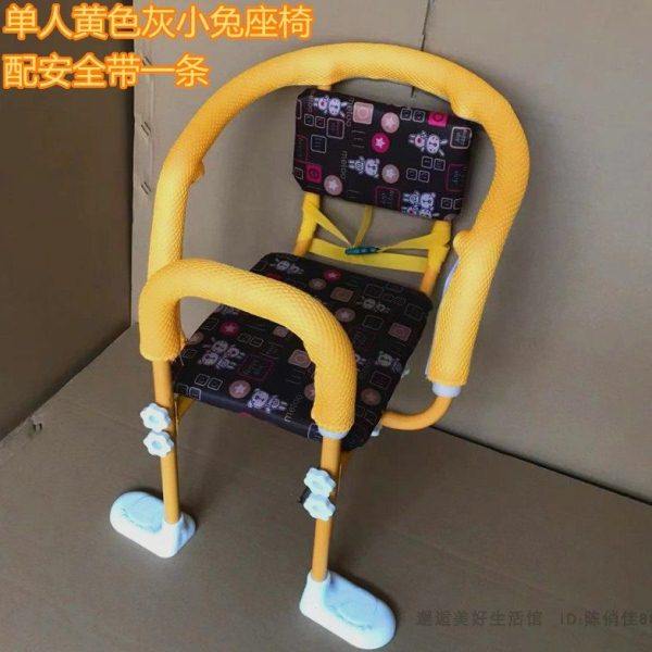 可爱粉鼠加大自行车儿童宝宝座椅 电动单车婴儿小孩后置坐椅包邮