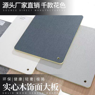 竹炭销集成定制木饰面板免漆板晶热板碳护墙板竹木纤维电视背景墙