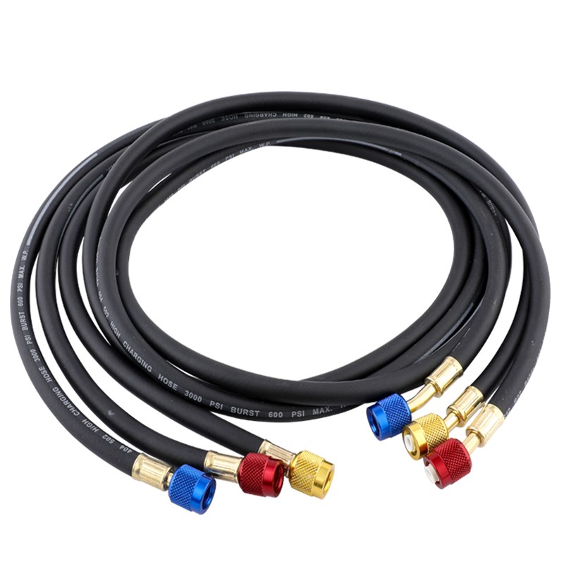 汽车空调加氟管氟利昂雪种冷媒耐高压加液管R22R134制冷剂充氟管