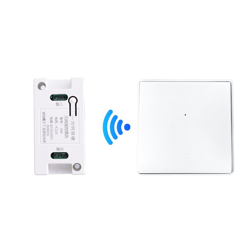 自发电无线遥控开关家用接收器220V自发电随意贴双控面板控制器